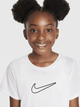 Дитяча футболка для дівчинки Nike G Nk Df One Std SS Top Hbr FZ5600-100 122-128 XS Біла (197596414424) - зображення 4