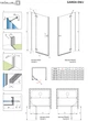 Душевая дверь Radaway Garda Chrome DWJ 900Lx1950 (10710090-01-01L) - изображение 3