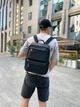 Кожаный рюкзак для ноутбука мужской с карманами Tiding Bag SB-133863 Черный 40х30х16см - изображение 4