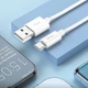 Дата кабель Hoco X87 Magic silicone USB to Type-C (1m) White - зображення 6