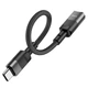 Перехідник Hoco U107 Type-C male to Lightning female (0.1m) Black - зображення 2