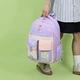Школьный рюкзак 44*30 на 2 отделения для девочки 5-11 класс Розово фиолетовый водонепроницаемый нейлоновый портфель в школу - изображение 3