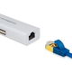 USB-хаб DX139 LAN+USB 3.0 на 3 порта White (R3829) - зображення 4