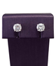 Серебряные серьги-пуссеты с муассанитом 2-1,6 ct 6 мм (Арт.219100/1) - изображение 1