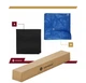 Деревянная песочница Springos SBP120SET02 120х120 см с раскладными скамейками - крышкой, дном и брезентом - зображення 9