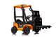 Wózek widłowy na akumulator Lean Toys JCB Żółty (5905884456231) - obraz 7
