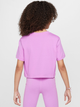 Дитяча футболка для дівчинки Nike G Nsw Tee Crop Futura Hbr FZ5548-532 128-137 S Світло-фіолетова (197602714364) - зображення 2