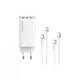 Зарядний пристрій ColorWay GaN Mini 65W PD Port PPS USB (USB-2C1A) cable Type-C&Lightning (CW-CHS058PDCL-WT) (254198) - зображення 2