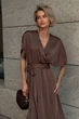 Сукня Jadone Fashion Розалія M шоколад - зображення 4