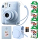 Подарочный набор Fujifilm Instax Mini 12 Pastel Blue: Камера + Чехол + Ремешок + Фотоальбом на 64 фото + Фотопленка 40 шт + Подарочная упаковка - изображение 1