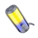 Портативна бездротова Bluetooth колонка акустика Borofone BR33 з RGB підсвічуванням |BT5.0, 10W, USB, TF, AUX, FM, TWS| Сірий - зображення 1
