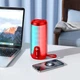 Портативна бездротова Bluetooth колонка акустика Borofone BR33 з RGB підсвічуванням |BT5.0, 10W, USB, TF, AUX, FM, TWS| Червоний - зображення 4