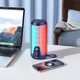 Портативная беспроводная Bluetooth колонка акустика Borofone BR33 с подсветкой RGB |BT5.0, 10W, USB, TF, AUX, FM, TWS| Синий - изображение 5