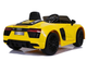Samochód elektryczny dla dzieci Lean Toys Audi R8 JJ2198 Żółty (5907625584357) - obraz 4