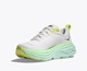 Женские кроссовки HOKA ONE ONE BONDI 8 1127952 BDBSO 37,5 (EU 37 1/3, USA 6B, 23 см) белые с салатовым - изображение 3