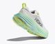 Женские кроссовки HOKA ONE ONE BONDI 8 1127952 BDBSO 37,5 (EU 37 1/3, USA 6B, 23 см) белые с салатовым - изображение 4