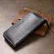 Кожаный женский кошелек на молнии GRANDE PELLE 11562 Черный - изображение 11