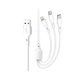 Дата кабель USB 2.0 AM to Lightning + Micro 5P + Type-C 1.0m 2.4A XO (CB-23U3) - зображення 1