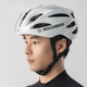 Kask rowerowy Rockbros z szybka, odpinane okulary z ochrona UV Matowy Bialy (5907769373367) - obraz 6