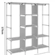 Складной шкаф большой STORAGE WARDROBE 175 х 130 х 45 см каркасный тканевый Синий - изображение 3