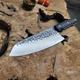 Шеф-нож Кирицуке 19 см Кованый японский кухонный нож повара с рукоятью из углеродного волокна - изображение 8