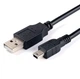 Кабель Mini - USB для плееров, колонок, видеорегистраторов / 2 метра / Черный - изображение 1