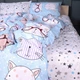 Простыня Бязь 17-0785 Funny cats Полуторная 150х220 см (2200011294742) - изображение 1
