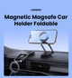 Магнітне кріплення для телефону UGREEN LP924 автомобільний тримач Magsafe, що не блокує вентиляційний отвір, сумісний з iPhone 16 Pro Max 15 14 13 12 серії Black (65186) - зображення 2