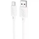 Кабель Hoco X88 Gratifield USB - MicroUSB 2.4A/1m Білий - зображення 1