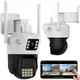 Возвратная уличная камера видеонаблюдения PTZ WiFi A23, 6mp, ICSEE / Вайфай камера / IP камера - изображение 1