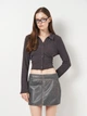 Блузка трикотажная женская Reserved 1696P-89X XL Темно-коричневая (5904841625703) - изображение 1