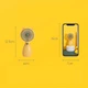 Портативний ручний вентилятор Handy Mini Fan JX-998 на акумуляторі з ручкою міні вітродуйка 2,5Вт Pink - зображення 8