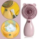Портативний ручний вентилятор Handy Mini Fan JX-998 на акумуляторі з ручкою міні вітродуйка 2,5Вт Pink - зображення 2