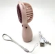 Портативний ручний вентилятор Handy Mini Fan JX-998 на акумуляторі з ручкою міні вітродуйка 2,5Вт Pink - зображення 6