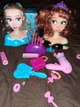 Лялька-манекен для зачісок Frozen Prinsess з аксесуарами (2 шт: Ганна і Ельза) - зображення 3