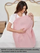 Накидка для кормления SHEIN GD-00195274 One Size Розовая (DN3012300101123) - изображение 4