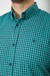 Рубашка мужская в клеточку, цвет бирюзовый, 214R4564-2, размер XXXL: XXXL - изображение 5