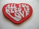 Нашивний патч на одяг All You Need Is LOVE 60х70 мм - зображення 2