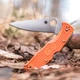 Ніж Spyderco Endura 4 Flat Ground Orange FRN - C10FPOR - зображення 6
