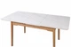 Стіл обідній, розкладний 6-8 місць 120 см York, Arctic ice ceramic wooden base - изображение 6