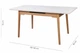 Стіл обідній, розкладний 6-8 місць 120 см York, Arctic ice ceramic wooden base - изображение 7