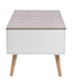 Stolik kawowy HOMLA ANZABI z podnoszonym blatem 105 x 50.5 x 43.5 cm biały (5906496712050) - obraz 3