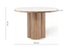 Стіл обідній, 4-місний 120 см Rodeo, Arctic ice ceramic wooden base - зображення 4