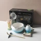 Набір Mavanto 5654 Blue+White для приготування чаю матчу 7 предметів - зображення 1