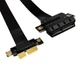 Райзер гибкий REV 3.0 шлейф PCI-E 3.0 1x -> 1x 180 на 180 градусов 30 см (683677195-11) Черный - изображение 2