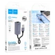 Сетевая карта Ethernet адаптер переходник Hoco UA37 RJ45 to USB 1000Mbps 120мм серый - изображение 8