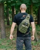 Сумка тактична через плече Tribe Sling Pack 6,5L Oliv - зображення 1