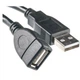 Кабель PowerPlant (KD00AS1210) USB2.0(AF)-USB2.0(AM), 0.5м, Black - изображение 1