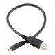 Кабель Atcom USB - micro USB V 2.0 (M/M), 0.8 м, чорний (9174) пакет - зображення 1