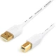 Кабель Atcom USB - USB Type-B V 2.0 (M/M), 1.8 м, феррит, белый (3795) пакет - изображение 1
